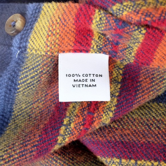 Proper Cloth CUSTOM Southwestern Aztec Print Long Sleeve Shirt SM Small Cotton - Picture 11 of 15